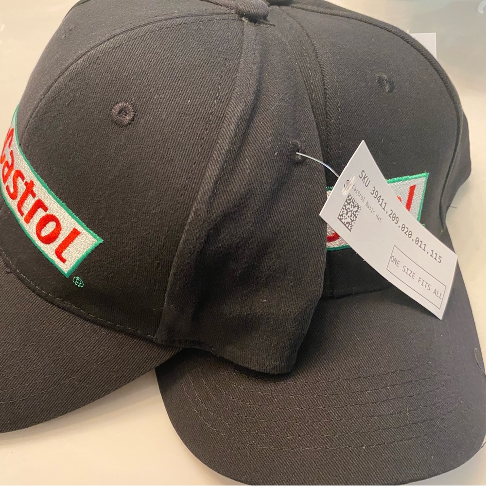 Castrol logo  Ball Cap One Size fits all set of two